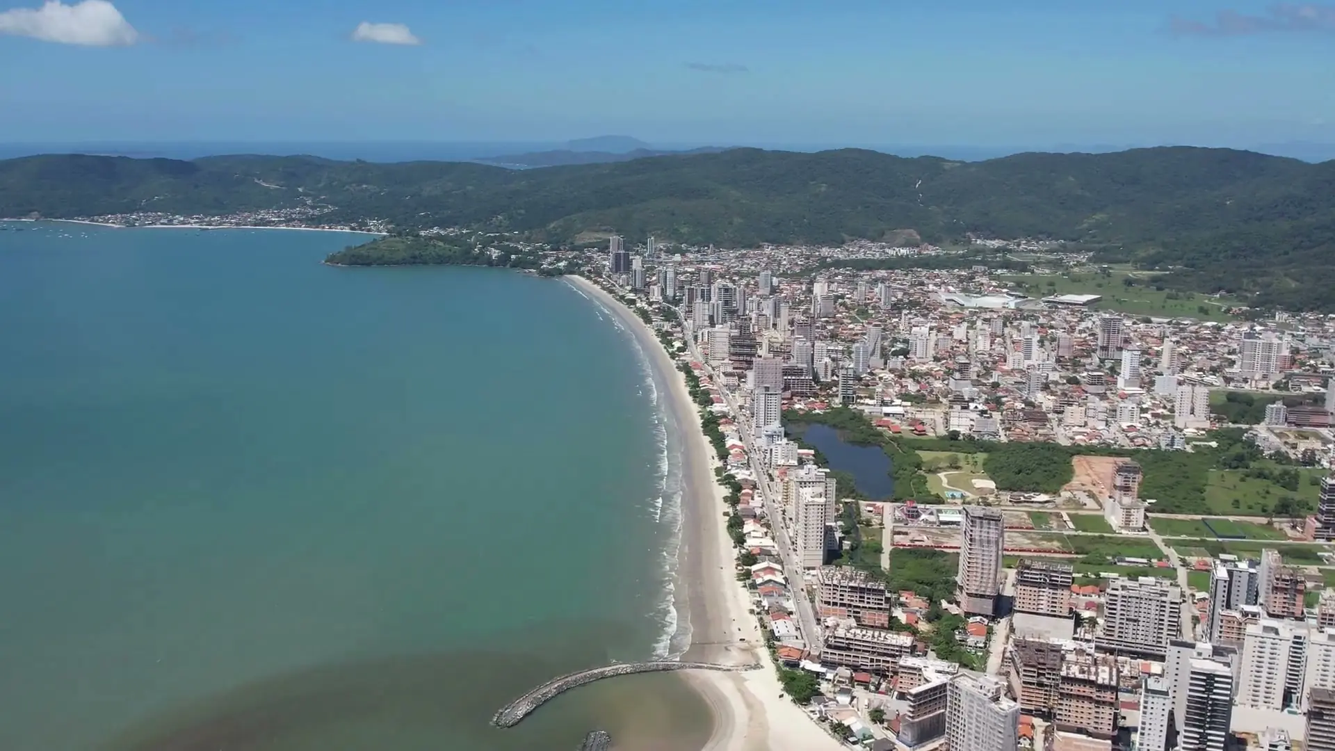 Vista aérea panorâmica de Porto Belo SC